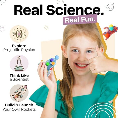 مجموعة الأنشطة التعليمية لمجموعات العلوم والتكنولوجيا والهندسة والرياضيات (STEM) للقلم ثلاثي الأبعاد للأطفال - تتضمن مجموعات العلوم للأطفال من سن 8 إلى 12 عامًا مواد وقوالب مشاريع وأدلة لبناء وإطلاق صاروخك الخاص (القلم غير متضمن) in Saudi Arabia