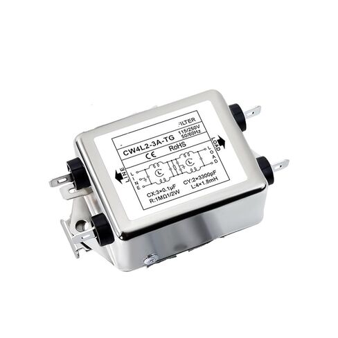 CW4L2-3A/6A/10A/20A-TG مرشح طاقة التيار المتردد على مرحلتين للسكك الحديدية الزنبركية أحادي الطور (CW4L2-6A-TG) in Saudi Arabia