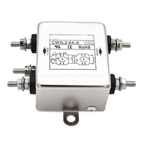 CW3L2-6A-S Two-Stage Enhanced Power Supply Anti-Interference 220v Purifier Low-Pass Single-Phase AC Filter 10A(CW3L2-10A-S) in Saudi Arabia