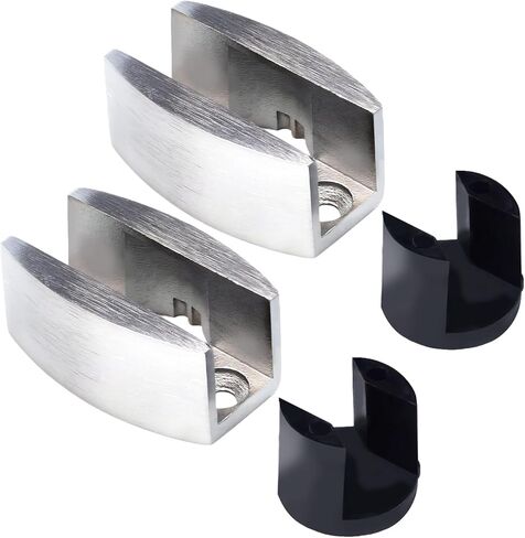 2 Pcs Bottom Guide for Sliding Shower Door, 304 Stainless Steel Sliding Shower Door Bottom, Bottom Guide Replacement for Frameless Sliding Glass Doors in Saudi Arabia