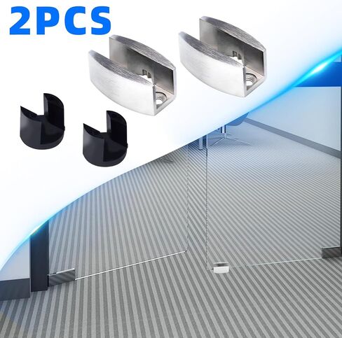 2 Pcs Bottom Guide for Sliding Shower Door, 304 Stainless Steel Sliding Shower Door Bottom, Bottom Guide Replacement for Frameless Sliding Glass Doors in Saudi Arabia