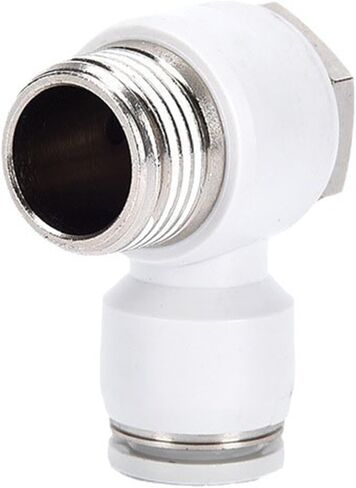 PH External Hexagon Two-way Pneumatic Joint 4/6/10/12 Threaded Quick Elbow White PH8-02 04 1Pcs(PH10-01) in Saudi Arabia