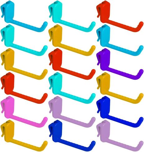 10Pcs Mesh Panel Hooks Supermarket Display Racking Storage Hook Wall-Mounted Key Hangers Home Organization in Saudi Arabia