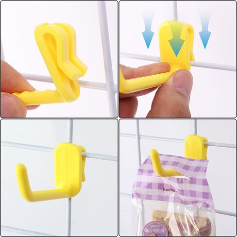 10Pcs Mesh Panel Hooks Supermarket Display Racking Storage Hook Wall-Mounted Key Hangers Home Organization in Saudi Arabia