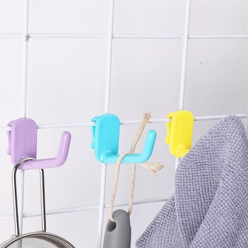 10Pcs Mesh Panel Hooks Supermarket Display Racking Storage Hook Wall-Mounted Key Hangers Home Organization in Saudi Arabia