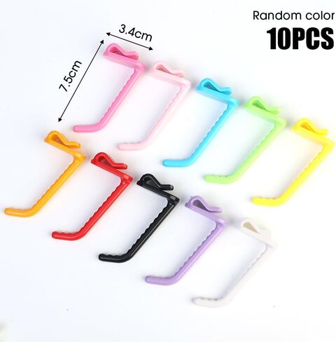 10Pcs Mesh Panel Hooks Supermarket Display Racking Storage Hook Wall-Mounted Key Hangers Home Organization in Saudi Arabia