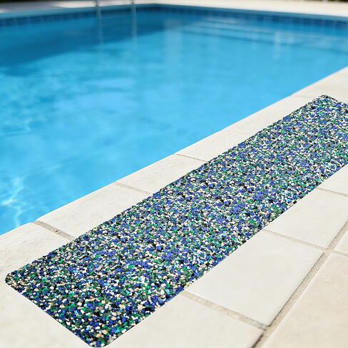 COSIMIXO Rubber Anti Slip Tape 6" x 30" -5 Packs-Blue Pool Rubber Grip Tape,Pool, Bathroom & Stair Outdoor/Indoor Safety - Waterproof Non-Slip for Wet Surfaces, Ship Deck, Showers in Kuwait