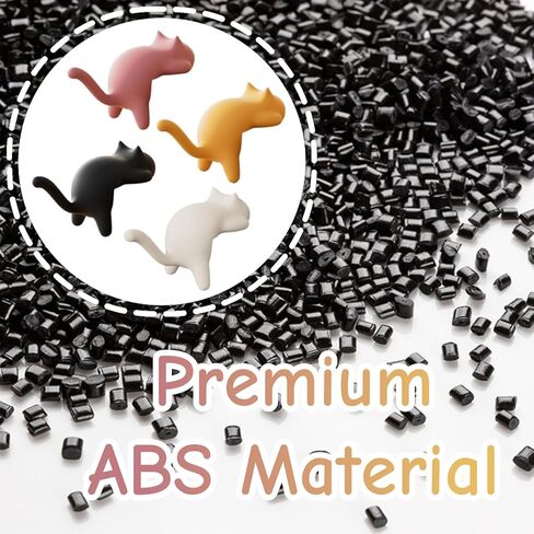 4 قطع على شكل قطة خطاف ABS لسطح المكتب حامل مفاتيح بخطاف خلفي للحقائب وسماعات الرأس والمفاتيح in Saudi Arabia