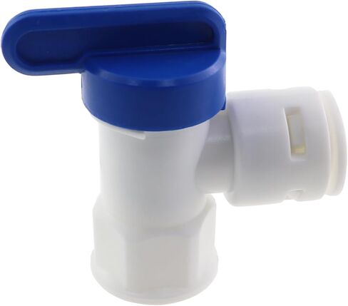 2PCS 1/4inch Thread to 3/8inch Port Pressure Tank Ball Valve Food Beverage POM Port For Water Purification Reverse Osmosis System Water Storage Tank Quick Connect Tank Ball Valve in Saudi Arabia