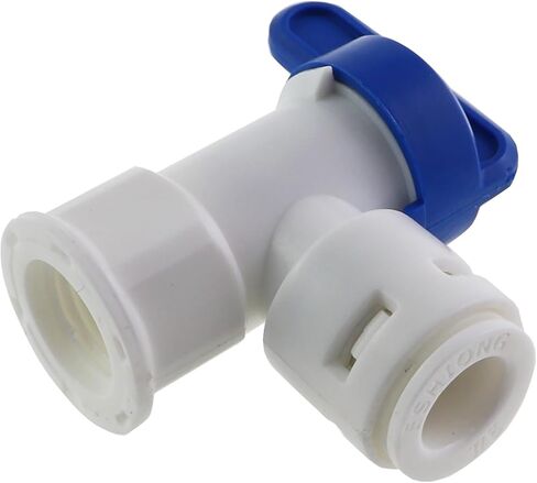 2PCS 1/4inch Thread to 3/8inch Port Pressure Tank Ball Valve Food Beverage POM Port For Water Purification Reverse Osmosis System Water Storage Tank Quick Connect Tank Ball Valve in Saudi Arabia