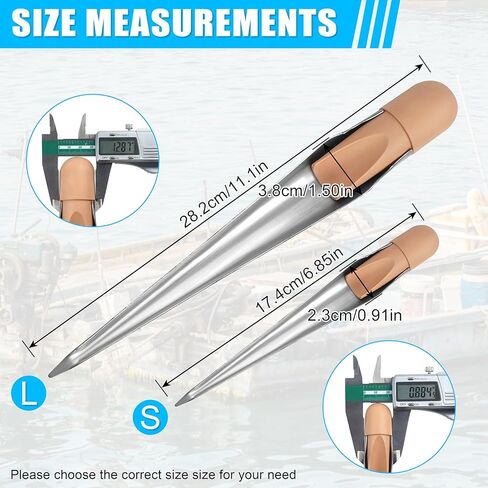SILANON Rope Splicing FID, Marine Rope Splicing Spikes FID with Plastic Handle FID for Splicing Rope Splicing Tool for Line Wire Diameter 1/8" 1/2" 1" in Saudi Arabia