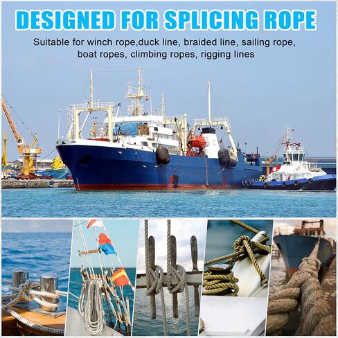 SILANON Rope Splicing FID, Marine Rope Splicing Spikes FID with Plastic Handle FID for Splicing Rope Splicing Tool for Line Wire Diameter 1/8" 1/2" 1" in Saudi Arabia