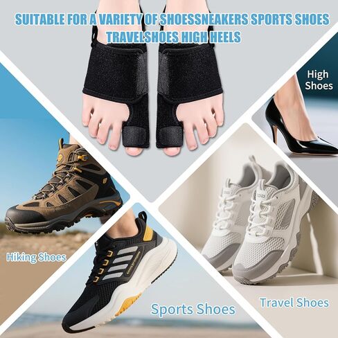 Bunion Brace for Women & Men Bunion Corrector | Bunion splint Big Toe Straightener. alleviation Pain & Corrects Toe Alignment. For Left & Right Foot (1 Pair) in Saudi Arabia