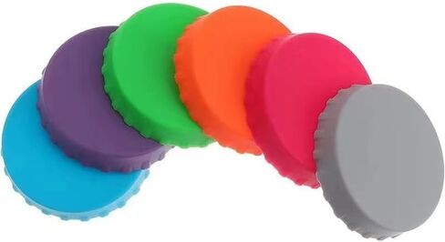 6PCS Silicone Can and Cup Lids for Leak - Proof Sealing, B in Saudi Arabia