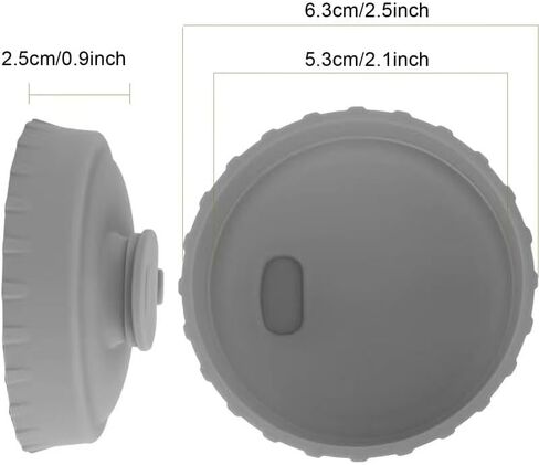 6PCS Silicone Can and Cup Lids for Leak - Proof Sealing, B in Saudi Arabia