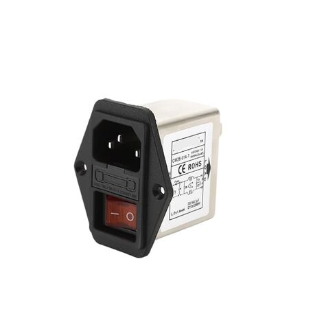 CW2B-1A/3A/6A/10A-T Red Light Power Filter Single-Phase AC Socket Type Anti-Interference 220V with Safety Switch(CW2B-6A-T) in Saudi Arabia