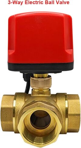 Motorized Ball Valve 2-Wire/3-Wire 2-Way/3-Way DN15 DN20 DN25 Electric Valves Female Thread 12V 24V 220V 1Pcs(3-WAY_AC220V_CR03) in Saudi Arabia