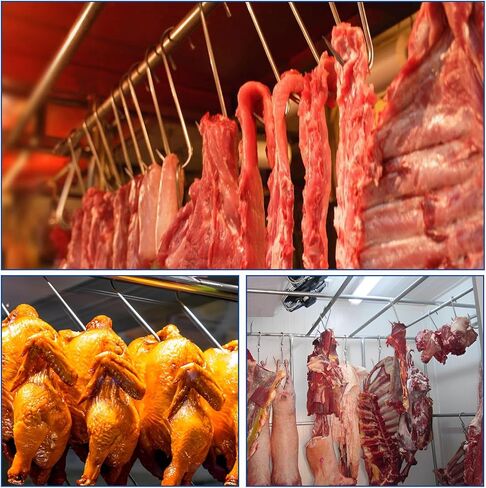 YOUNTHYE 10PCS Meat Hooks 9.4inch Meat Hooks for Hanging 10mm Stainless Steel S Shaped Hanging, Butcher S Hook Grill Meats Hook in Saudi Arabia