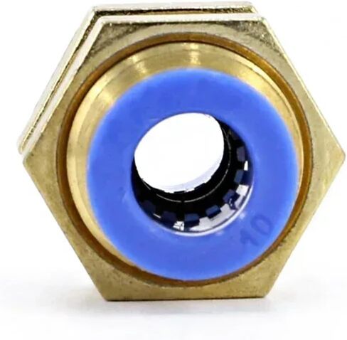 Pneumatic Fittings PM Bulkhead Straight Connectors 4/6/8/10/12 Mm Push In Hose Connector Pipe 1Pcs(White 8mm) in Saudi Arabia