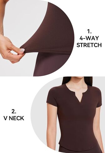 AFZ Women's Workout Tops Short Sleeve Quick Dry Lightweight Athletic T-Shirt for Hiking Yoga Running Gym in Saudi Arabia