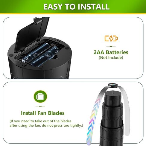 Adawook Fly Fans for Tables, Chemical-Free Bug Fans with Soft Blades, Keep Flies Bugs Away, Portable Table use Fly Fan, 3 Pack in Saudi Arabia