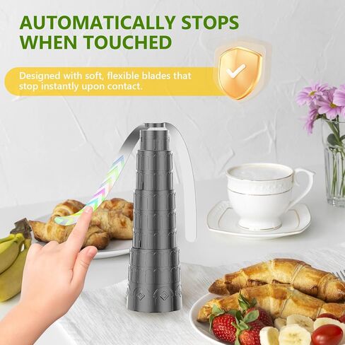 Adawook Fly Fans for Tables, Chemical-Free Bug Fans with Soft Blades, Keep Flies Bugs Away, Portable Table use Fly Fan, 3 Pack in Saudi Arabia