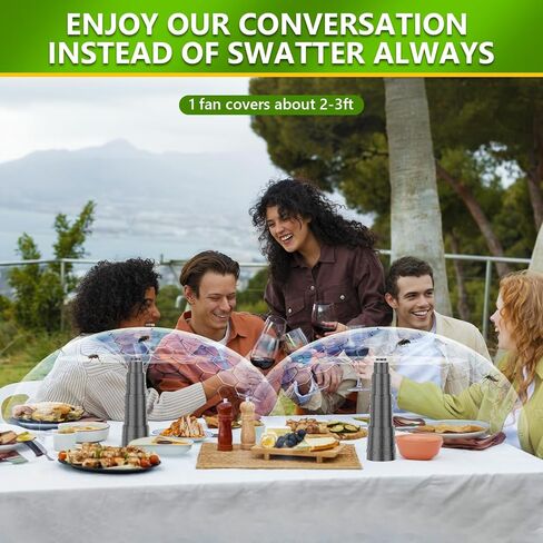 Adawook Fly Fans for Tables, Chemical-Free Bug Fans with Soft Blades, Keep Flies Bugs Away, Portable Table use Fly Fan, 3 Pack in Saudi Arabia