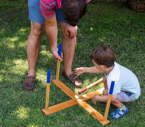 لعبة الرمي العملاقة من Yard Games مع حلقات رمي ​​ناعمة الملمس وهدف خشبي نهائي in Kuwait