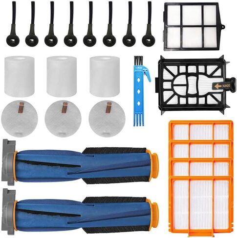 Theresa Hay Replacement Parts for Shark AV2501S AV2501AE AV2511AE RV2502AE RV2520AOUS AV2510AOUS Robot Vacuum Cleaner Accessory Kit Main Brush & Filter & Side Brush & Foam Filter & Caster Wheel in Kuwait
