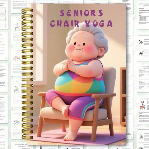 30-Day Chair Yoga Guide for Seniors Over 60 with 40+ Low-Intensity Exercises for Strength Balance and Flexibility Home Use in Saudi Arabia