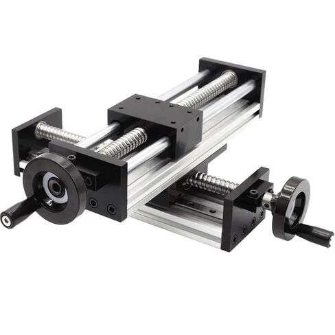 XY Axis Ball Screw Linear Guide Motion Rail Slide CNC Manual Linear Shaft Actuator Module Table Stroke Travel Engraving Tool(No Scale,50x300) in Saudi Arabia