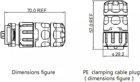 3 pin power circular connector male and female socket outdoor waterproof IP67 in Saudi Arabia