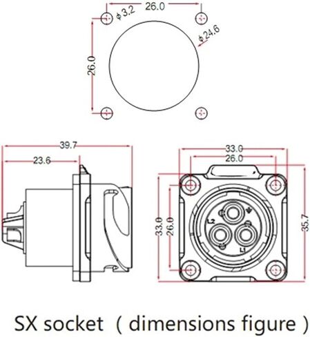 U 3.0 Circular Male and Female Socket Connector with 20 Inch Waterproof Metal in Saudi Arabia
