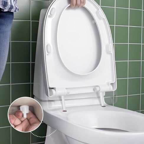 Cabilock Toilet Seat Hinge Bolt Screw Set with Nuts 2-Pack Plastic Toilet Cover Screws for Secure Seat Installation Easy DIY Replacement Hardware in Saudi Arabia