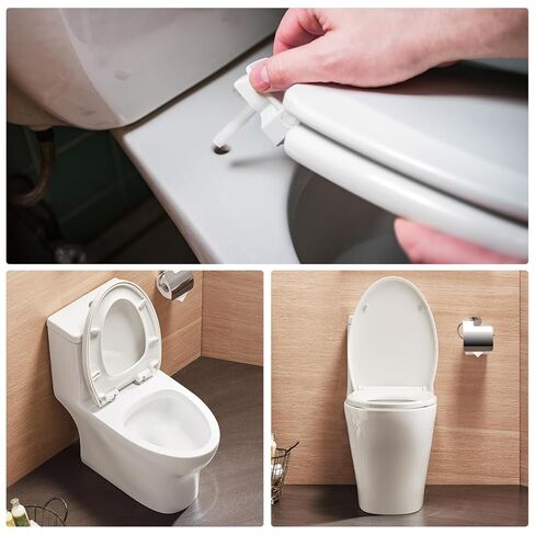 Cabilock Toilet Seat Hinge Bolt Screw Set with Nuts 2-Pack Plastic Toilet Cover Screws for Secure Seat Installation Easy DIY Replacement Hardware in Saudi Arabia