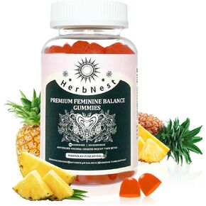 Feminine Balance Gummies - 0 Sugar Vaginal Probiotics for Women - Supports pH Balance & Odor Control - 60 Gummies (30 Days) in Saudi Arabia