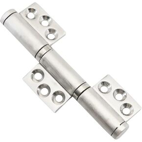 Stainless Steel 360 Degree Pivot Flag Hinge Industrial Electrical Heavy-Duty Thickened Built-in Hinge 1Pcs in Saudi Arabia