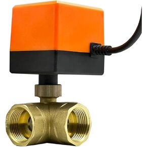 1/2 3/4 1 2 Inch Three Way Motorized Ball Valve 220V 12V 24V 3-Wire Point Control Brass Electric Balls Valves 1Pcs(2",24VDC) in Saudi Arabia