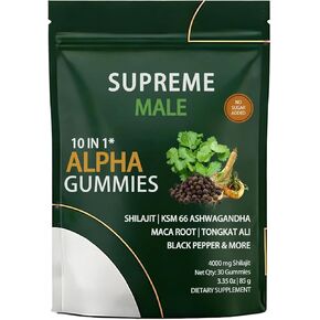 Alpha Gummies, Sugar-Free, Vegan 30 Gummies in Saudi Arabia