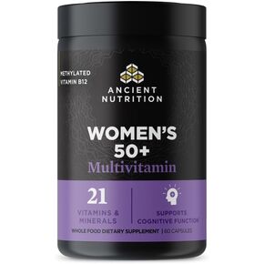 Ancient Nutrition Women’s 50+ Multivitamin with Ashwagandha – Menopause Support for Hot Flashes, Sleep, Mood, Energy & Hormonal Balance – 21 Vitamins & Minerals – 30 Servings in Saudi Arabia