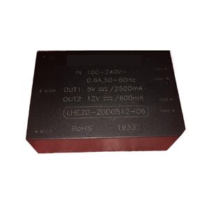LHE20-20D0512-06AC-DC وحدة الطاقة 220 فولت إلى 5 فولت/12 فولت 20 وات in Kuwait