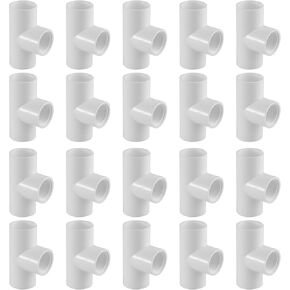 تركيبات أنابيب PVC من سلسلة 402 - نقطة الإنطلاق - الجدول 40 (أبيض) - 1/2 بوصة (SOC x SOC x FIPT) / سعة التدفق العالي/السباكة (402-005) (20 حزمة) in Kuwait