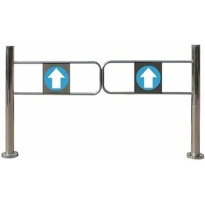 Supermarket Entrance Swing Gate, Warehouse Pedestrian Metal Door, Automatic Closing Gate for Library Store Scenic, 1-Way Safety Gate in Saudi Arabia