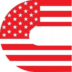 American Flag Vinyl Decal Compatible with Cummins Diesel Trucks 1500 2500 3500 Window Bumper Sticker Door Toolbox Hood Pick Size and Color (5x5, red) in Kuwait