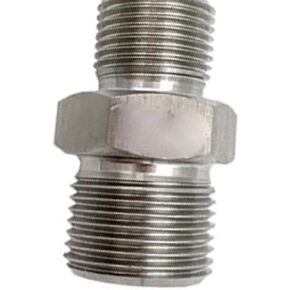 2pc M8-30 Metric Male Reducer Hex Nipple Pipe Fitting Connector Coupler - 304 Stainless Steel(M12x1.5ToM14x1.5) in Saudi Arabia