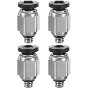 4pcs M5 Threaded Straight Pneumatic Air Hose Connector Push to Tube Copper Quick Connect Fittings for Industrial Pneumatic Systems in Saudi Arabia