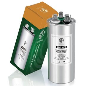 40+5μf ±5% 40/5 MFD 370/440 VAC 50/60Hz CBB65 Dual Run Start Round Capacitor for Condenser Straight Cool, AC Unit Fan Motor Start, Heat Pump, Air Conditioner, Pool Pump in Kuwait
