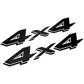 لشاحنة داكوتا 4 × 4 رام 1500 2500 3500 مجموعة شارات السرير ملصقات الفينيل (أسود لامع) in Kuwait
