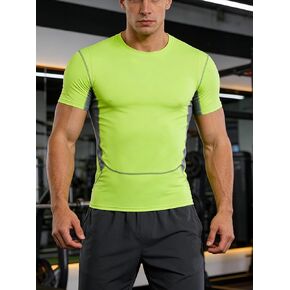 Men's Quick Dry Training Movement Top for Exercise, Workout - Moisture Wicking, Comfortable, Breathable Activity Top Size L in Kuwait