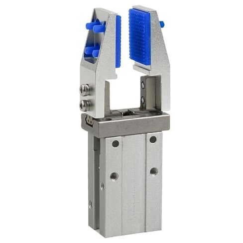 Pneumatic Finger Cylinder MHZ2 Series Small Parallel Air Claw Fixture 10D/16D/20D/25D with Flat Arc Silicone Clamp(16D arc multihole) in Saudi Arabia